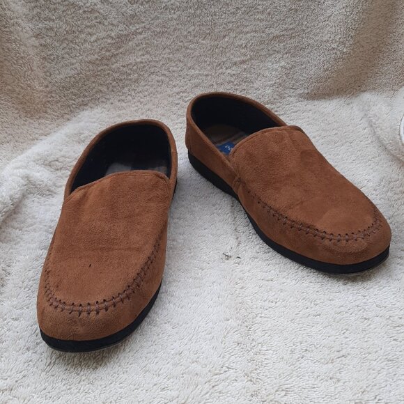Dockers Men's Siesta Suede Slippers - Brown 9 M - Picture 1 of 6